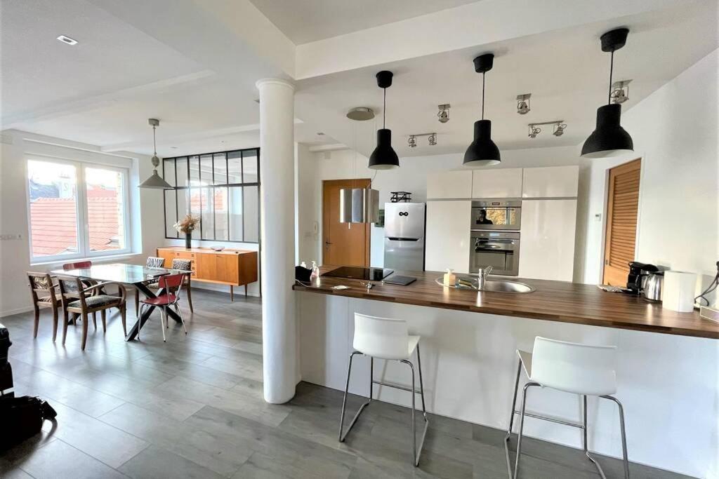 Superbe Loft 100M2 Proche Cathedrale Avec Parking Leilighet Reims Eksteriør bilde