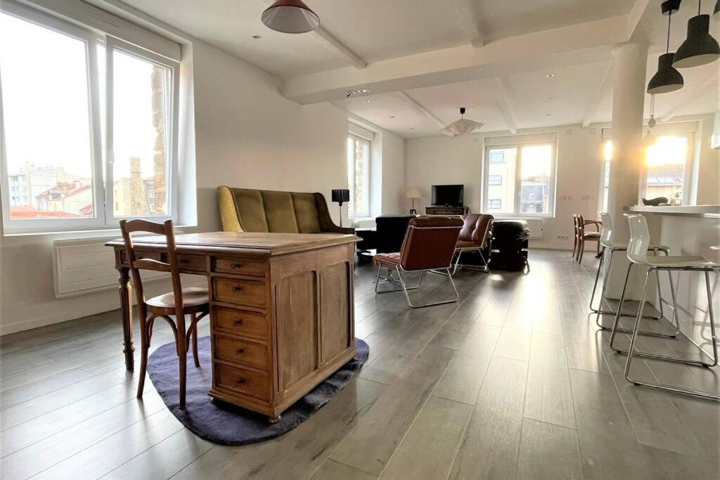 Superbe Loft 100M2 Proche Cathedrale Avec Parking Leilighet Reims Eksteriør bilde